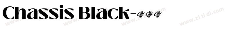 Chassis Black字体转换